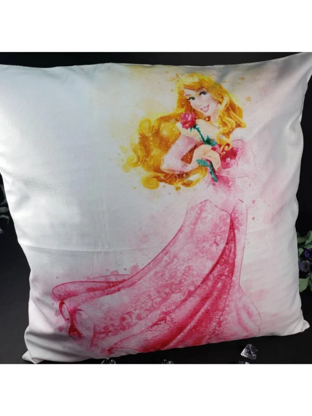 Aurora Accent Pillowcase Sleeping Beauty Home Decor Throw Sham Pillow Cover